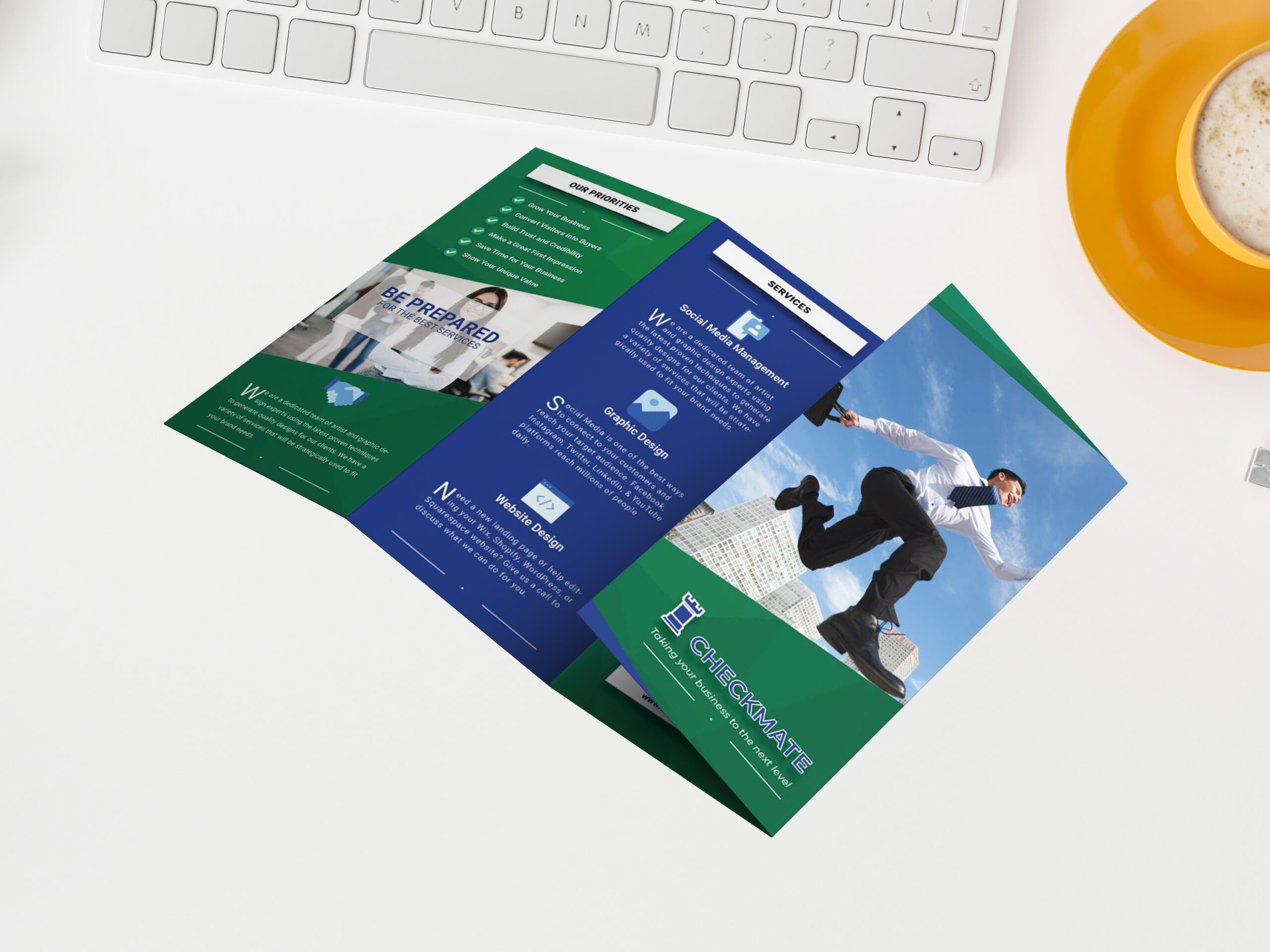 Tri-Fold Brochure Mockups Design
